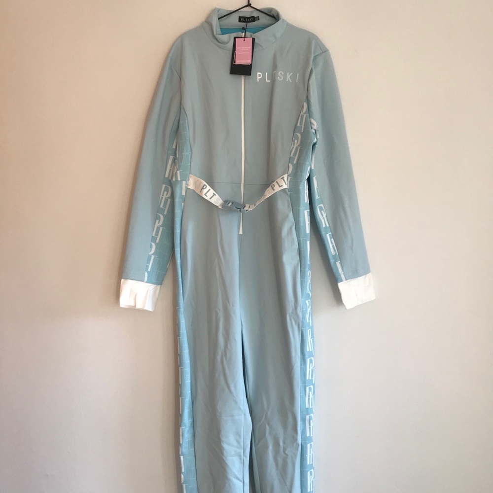 PRETTY LITTLE THING PASTEL BLUE SKI SUIT